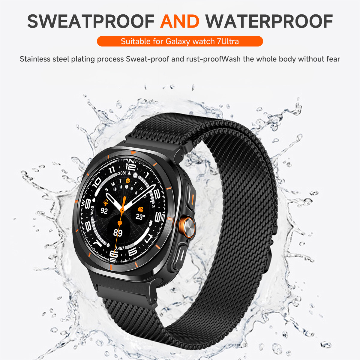 ミラネーゼメタルストラップ Samsung Galaxy W - Samsung Smartwatch Ultra Accessories のレビューと価格