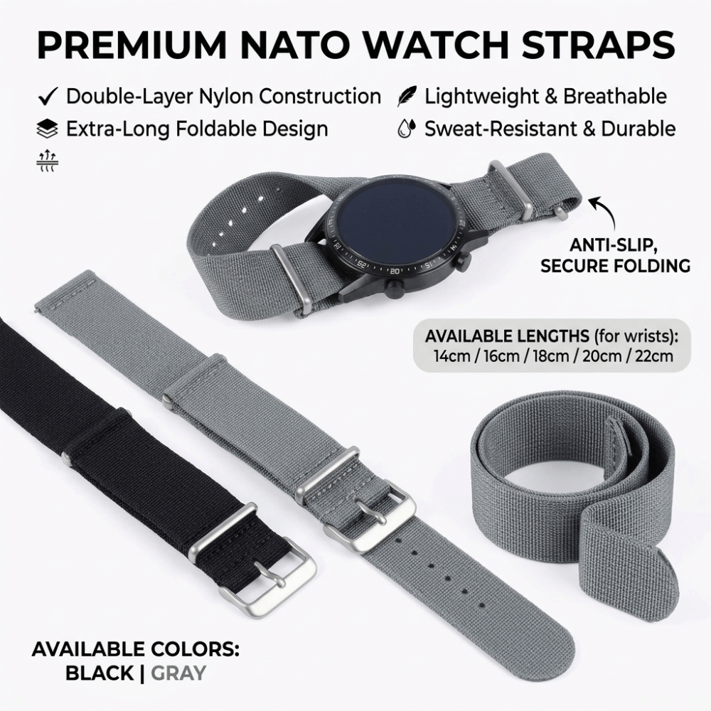 14/16/18/20/22 ミリメートル NATO 時計バ - Nylon Nato Strap のレビューと価格