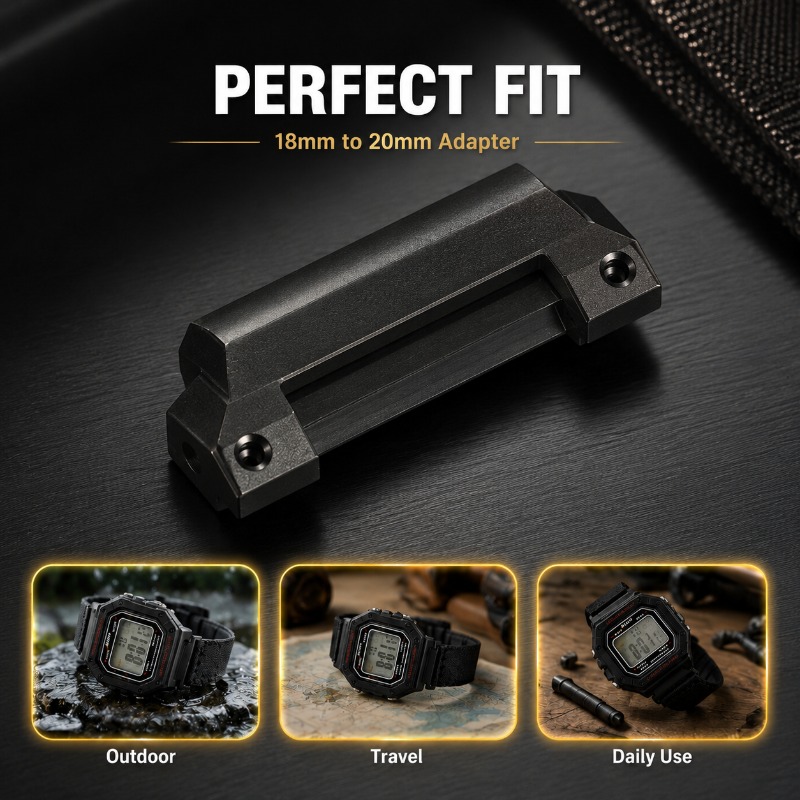 ユニバーサル 18mm から 20mm のレイズドヘッドアダ - Watch Band Connector のレビューと価格